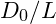 D_0/L