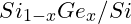 Si_{1-x}Ge_x /Si