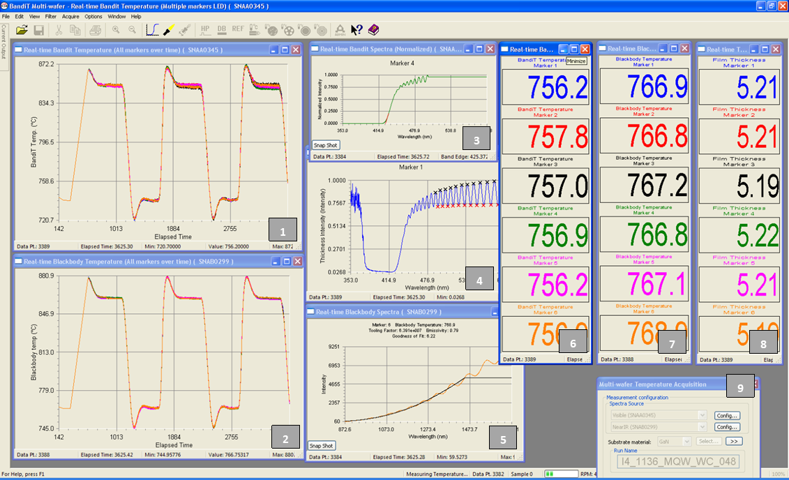 Band Edge Temperature Measurement Metrology Screenshot