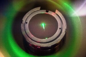 Hg-Ar mercury argon beam alignment substrate